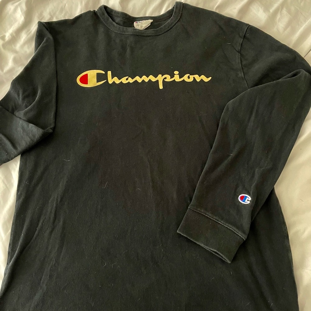 Champion long-sleeved T-shirt